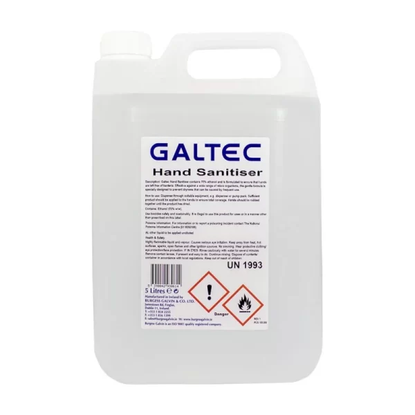 Galtec Liquid Hand Sanitiser 2 x 5 Litre