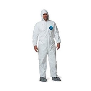 Tyvek® Elasticated Hooded Coveralls – All Sizes | Brennan Hygiene